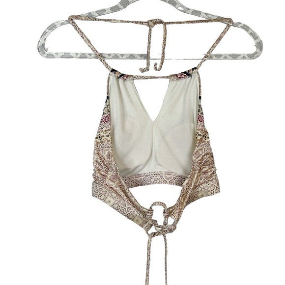 EUC Athleta Aqualuxe Print High Neck Keyhole Bikini Top in  Kitten Kisses - Picture 5 of 10